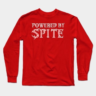 Powered By Spite (black outline) Long Sleeve T-Shirt